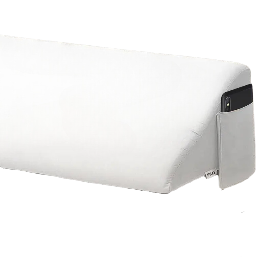 Mattress Gap Filler - Wedge Pillow with Storage Pockets for Headboard & Bed