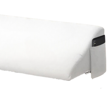 Mattress Gap Filler - Wedge Pillow with Storage Pockets for Headboard & Bed